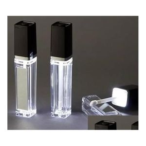 Botellas de embalaje al por mayor 8 ml LED Light Lip Gloss Container Botella con espejo en una cara 300 piezas Up Drop Delivery Office School B Dhacs
