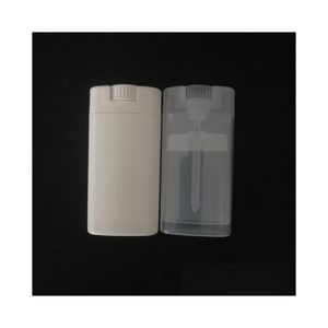 Bouteilles d'emballage en gros vides en plastique ovale déodorant conteneurs tubes de baume à lèvres avec couvercles 15 ml pour rouge à lèvres crayon Chapstick Ho Otlij