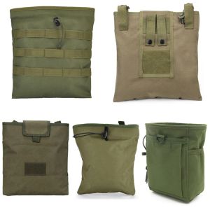 Packs Tactical MOLLE Pliage Magazine Dump Drop Socchy Utility Trawstring Recover Mag Holster Ammo Edc Sac Hunting Accessories Pouche
