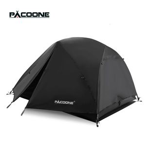 Pacoone Ultralight 20D Nylon Camping Tent Portable Backpacking Cycling tente étanche Randonnée extérieure Tent de tente de voyage de voyage 240419