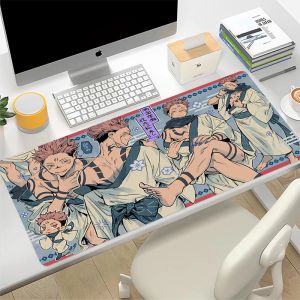 Pads 40x90CM chaud Anime Jujutsu Kaisen grand tapis de souris Ryomen Sukuna tapis de souris ordinateur jeu périphérique accessoires tapis de bureau XXL