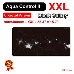 Tapis de souris de jeu Aqua Control II Black Galaxy XXL / 35,4