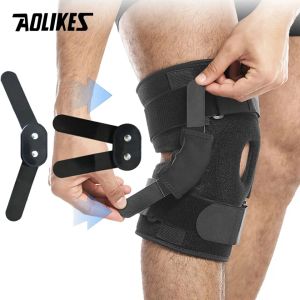 Pads Aolikes 1pcs Knee Brace, Gel Patella Support avec stabilisateurs à double côté amovible, support du genou pour la déchirure du ménisque, soulage ACL