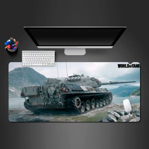 Pads Best Cool World Of Tanks Mouse Pad Wot Domineering Gaming Mouse Mats para Mouse Gamer Leopard Almohadilla Grande para Mouse Computer Mousepad