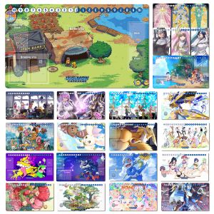 Pads Digimon Playmat Sistermon Angewomon Renamon Numon DTCG CCG MAT BOARD GAD MAT Trading Card Trading Game Game Mat Rubber Mouse Pad Free Sac