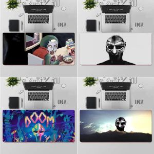 Almohadillas MF DOOM Rapper Office Ratones Gamer Soft Mouse Pad Mesa Alfombra PC Laptop Notebook Goma Estera al por mayor