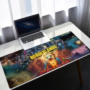 Tapis de souris Borderlandes pour ordinateurs portables de jeu, Xxl, accessoires pour Pc, dessin animé, tapis de Gamer, clavier, bureau, armoire Xl, grands coussinets