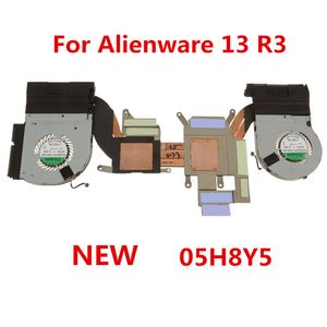 Almohadillas nuevas para Dell Alienware 13 R3 CPU GRÁFICOS CPU Enfriamiento Conjunto de ventilador de disipador de calor 5H8Y5 05H8Y5