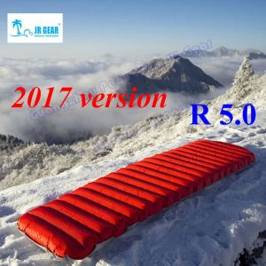 PADS NOUVELLE Version Jr Gear R5.0 Prima Loft Light Light Outdoor Air Mattress Humiture Iproof Iatable Camping Mat avec TPU Flim Air Tube Lit