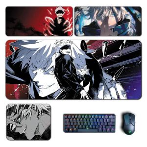 Pads Satoru Gojo Mouse Pad Anime Jujutsu Kaisen Suguru Large Mousepad XXL Computer Keyboard Padding Jump manga Accessories Desk Mat