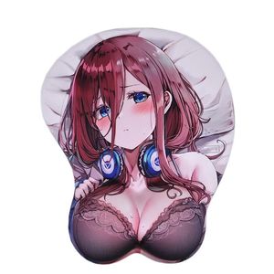 Pads Sexy Mouse Pad Sovawin pour les quintuplets quintessentiels nakano anime 3d poitrine de poitrine