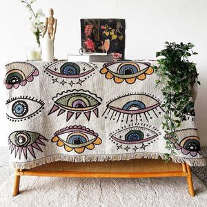 Pads Yaapeet Evil Eye Beach Blanket Fashion Camping Mat de camping tapis Picnic Demon Eye Home Sofa Thrown Clanket Camp Tent Tent Outdoor Déco