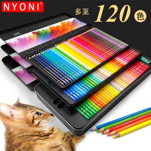 Peinture stylos nyoni 72120 crayon coloré art professionnel professionnel soluble 243648 crayons d'huile couleurs de peinture de noyau doux 230817