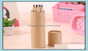 Pintura de bolígrafos Escritura de suministros de oficina Negocio industrial Color de plomo de plomo Ding Pencil de madera Color de color Pen de 12 Colour8129898