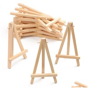 Painting Supplies Mini Wood Display Easel Tripod Tabletop Holder Stand For Small Canvases Business Cards Signs P Os Xbjk2207 Drop De Dhbns