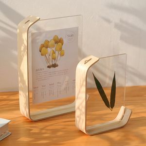 Peintures acrylique en bois P herbier cadre d'affichage calendrier bricolage cadre P o cadres pour fête de mariage cadre photo P