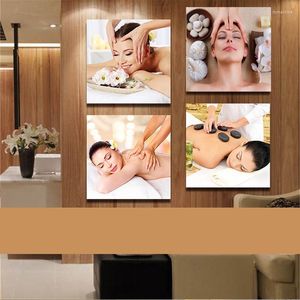 Pinturas belleza Facial Spa cuidado máscara masaje salón carteles imágenes HD lienzo pared arte hogar Decoración para sala de estar decoraciones