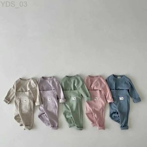 Pajamas 2023 Autumn Baby Pajama Sets Soft Cotton Girls Biños Juego de ropa de casa para niños