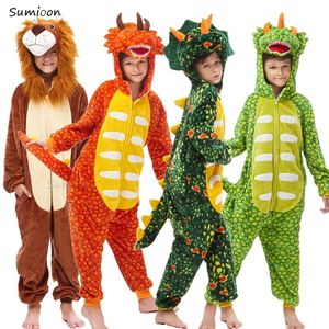 Pijama pijamas halloween dinosaurio animal sumpsuits con capucha onesies kigurumi dragón pijama totoro ropa de sueño adulto