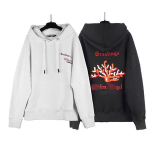 Palm Chaopai Angel Coral Letter Suéter con capucha bordado Hombres y mujeres High Street Couple Hoodie Coat