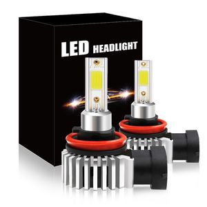 PAMPSEE 1200LM H4 H7 LED Phare De Voiture H1 H8 H9 H11 9005 HB3 9006 HB4 9012 LED Ampoule Mini Auto Phare Antibrouillard Pour Voiture 6000K