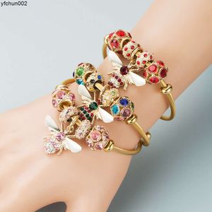 Pan Jiaduola – Bracelet en alliage à la mode, ne se décolore pas, réglable, abeille, boule de diamant scintillante, meilleure vente H6z8