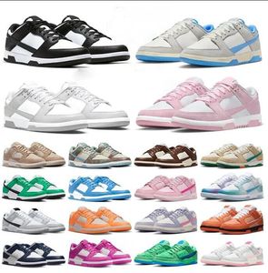 Panda zapatos clásicos bajos para hombres mujeres zapatillas de deporte rosa Departamento Atlético Gris Niebla zapatillas deportivas al aire libre n68