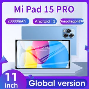 Panneaux 2024 Dernières tablette de 11 pouces Android 12 Pad 6 Pro Snapdragon 888 Octa Core Dual Sim Card 5G WiFi 16GB + 1TB TABLETTE HD 4K MI TABLE