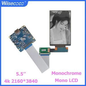 Panneaux Wisecoco 5,5 pouces 4K 2160x3840 Mono écran LCD 3D Imprimante Fog Monochrome LCDS Affichage du module IPS TFT