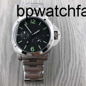 Paneraii Reloj para hombre Paner de lujo Reloj de diseño BP-Factory Top Movimiento mecánico luminoso completamente automático Caja de acero fino 316l Correa de acero inoxidable Muestra 7B6A