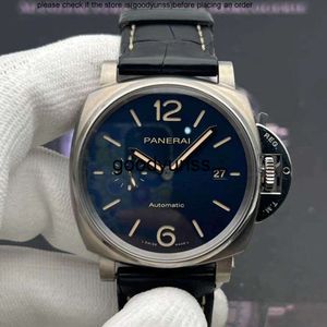 Paneris montre des montres mécaniques de luxe Paneraii Montre à bracelet Instant Lumino Blue Plate PAM00927 Automatique 42 mm HETTRAGE ARPHETOP INTÉRIEUR EN ACIER INOXEUX FULLE HIGHT Q