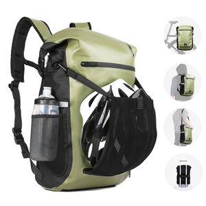 Panniers Bags Rhinowalk Bike Pannier Bag 22L Fully Waterproof Trunk Bag Backback Capacity Multifunctional Rear Rack Cycling Bag Shoulder Bag 230606