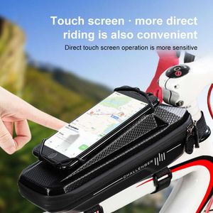 Sacoches s Vélo Guidon Tête Tube Sac Vélo Mobile Cas Titulaire Écran Téléphone Montage VTT Vélo Accessoires 0201