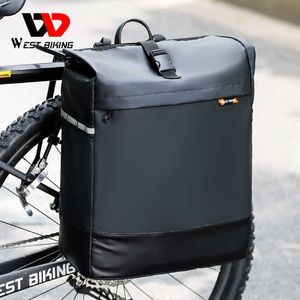Sacoches s Bike 30L sacoche étanche vélo porte-bagages sac de selle avec housse de pluie accessoires de cyclisme professionnels 0201