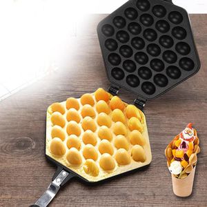 Casseroles 30 trous Egg Puff Maker antiadhésif gaufrier poêle en alliage d'aluminium moule pour usage de cuisine à domicile