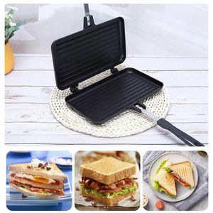 Pans Double face Poêle à frire antiadhésive Sandwich Maker Gaufre Crêpe Snack Griddle Pain Barbecue Plaque Cuisine Cuisson Outils