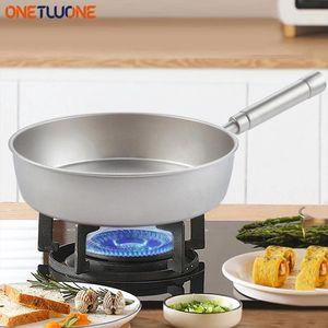 Casseroles Pure Titanium 28cm Poêle à frire antiadhésive Steaks d'œufs frits Pot de cuisson Wok Poêle de cuisine adaptée à tous les poêles