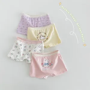 Culottes 2-11T pour bébés filles, sous-vêtements en coton, Shorts doux, Boxer pour enfants, 4 pièces/paquet