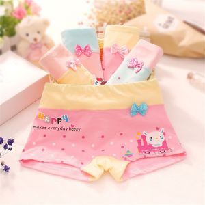 Panties 3 8 year old girls underwear boxer fine cotton children s class a cartoon big children little girls middle shorts 221205