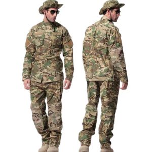 Pantalones a tacs au camo ejército uniforme militar hombres tácticos pantalones de carga tácticos bdu combate uniforme del ejército ropa masculina