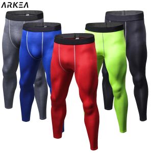 Pantalons de gymnase Collants de compression Men Fitness Stretchy CrossFit Sport Leggings Running Strying Training Pants Licra Deportiva Hombre