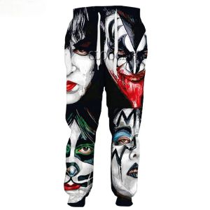 Pantalon rock metal kiss band 3d imprimer des hommes de mode pantalons de gym d'hiver pour hommes pour femmes pantalons de survêtement décontractés harajuku streetwr pantalon drop expédaction