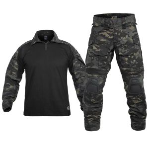 Pantalones US Tamaño de la UE Set Military Camuflage Uniforme Traje de ropa Men Trabajo del ejército Combate Paintball Airsoft CS Pantalones de carga de entrenamiento