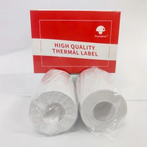 Papel 2 rollos/caja 53 mm*8m White no adhesivo papel termal recibo de impresión Papel para Phomemo M110 M200 M220 Papel de impresora térmica