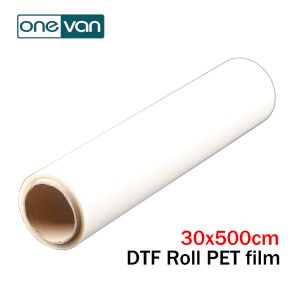 Papier 30 * 500cm Film de rouleau DTF Matte pour tous les imprimantes A2 A2 A1 EPSON DTF pour transférer directement les vêtements de tshirt Dispositif rotatif