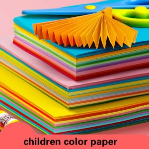 Paper A4 180G Color Paper Multicolor Multicolor de origami Paper grueso Cardboard Niños Diy DIY Paper hecho a mano Regalo de regalo Craft Scrapbook