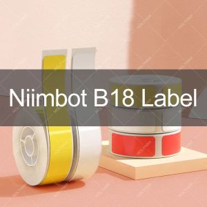 Paper Niimbot B18 Pet Label Couleur Thermal Paper Rouleau Ribbon Blanc Black Bleu rouge 16 mètres par roule