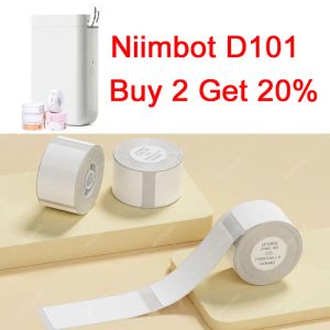 Paper Niimbot D101 D11 0 mini etiqueta de impresora blanca pegatina antioil impermeable resistente para la etiqueta de los supermercados papel de rollo de etiqueta