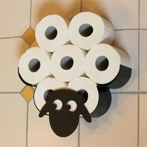 Porte-rouleau de papier porte-mouchoirs salle de bain cuisine toilette métal pour rangement accessoire Animal Style support de montage mural 211102