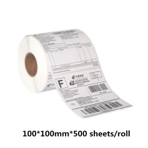 Étiquettes d'expédition thermique en papier 4x6in Étiquette d'expédition Rouleaux de papier pour imprimante thermique compatible avec l'imprimante d'autocollant zèbre